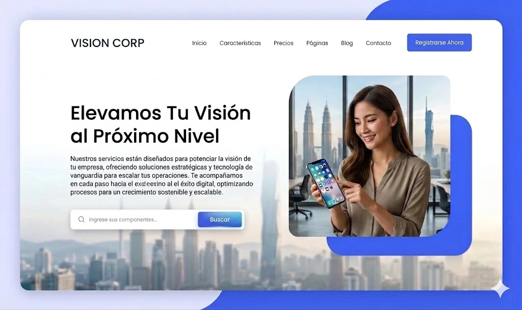Mockup del proyecto de Identidad Digital y Captación B2B